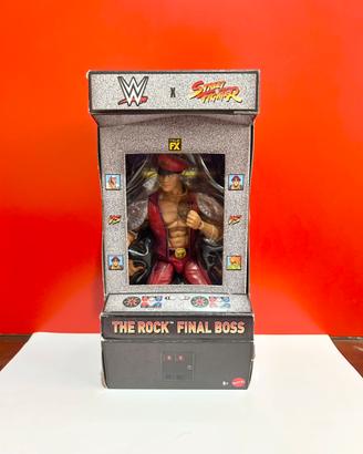 WWE Mattel The Rock Action Figure Street Fighter