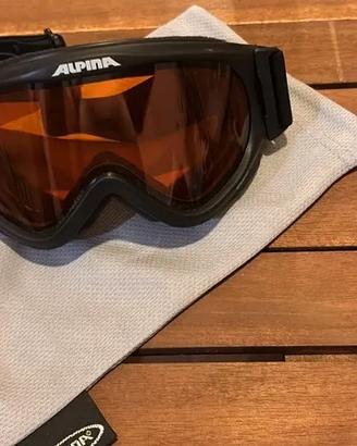 Occhiali da sci neri Alpina