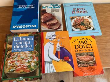 5 libri speciali di cucina + enciclopedia medica