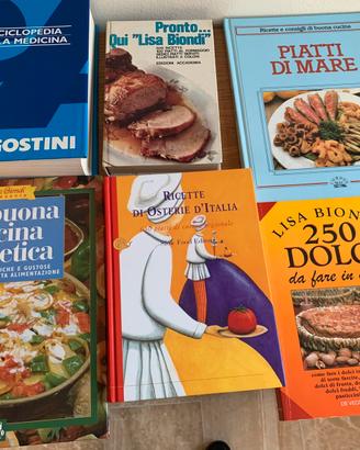 5 libri speciali di cucina + enciclopedia medica
