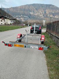 carrello rimorchio stradale per catamarano