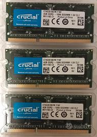 Ram 4 gb per Mac Crucial CT4G3S1067M