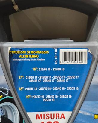catene da neve 9mm nuove mai usate 