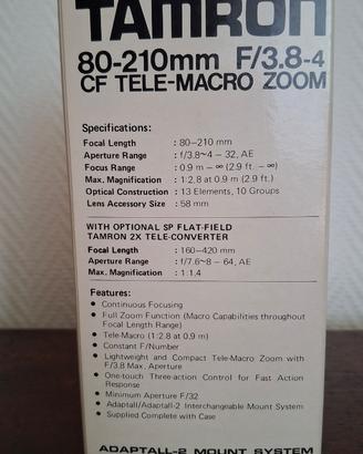 Obbiettivi zoom per fotografia