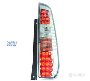FANALI FORD FIESTA 02-08 LED FONDO CROMATO