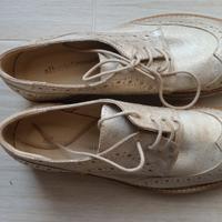 Scarpe Alberto Bressan n. 37 metal oro