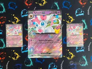Sylveon ex  pokemon tris 30 anniversario
