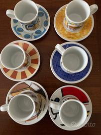 Sei tazzine da collezione della Lavazza