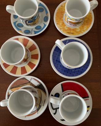 Sei tazzine da collezione della Lavazza