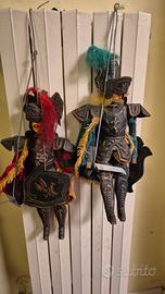 Coppia di Pupi Siciliani originali di Giarre