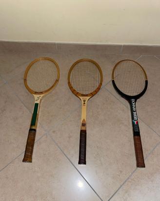 3 RACCHETTE DA TENNIS VINTAGE