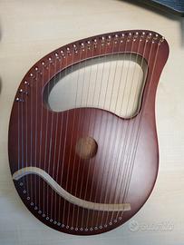 Thomann LH24B Lyre Harp 24  Strings  BR + Case