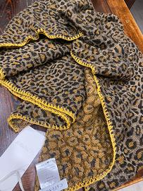 Sciarpa CAFè NOIR leopardata. NUOVA