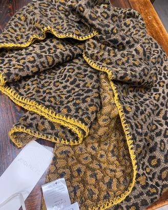 Sciarpa CAFè NOIR leopardata. NUOVA