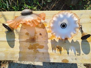 porta lampada in vetro 