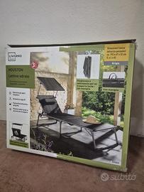 lettini pieghevoli + ombrellone 