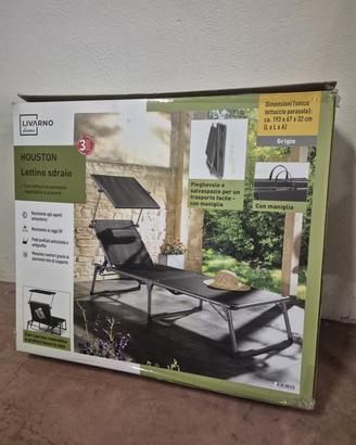 lettini pieghevoli + ombrellone 