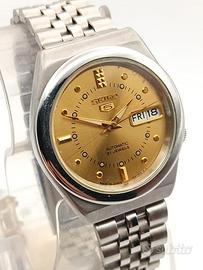 Seiko 5 Automatic Vintage - Quadrante Gold "Chevro