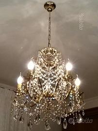 Lampadario swaroski 5 luci