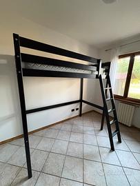 LETTO A SOPPALCO NERO