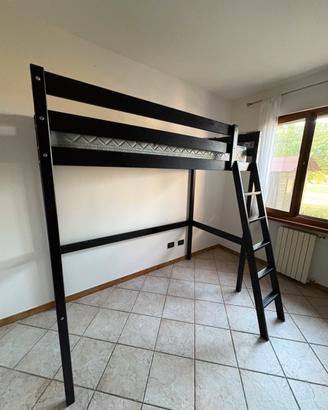 LETTO A SOPPALCO NERO