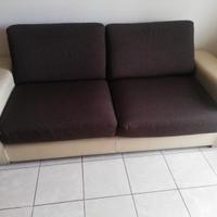 Divano letto in pelle 