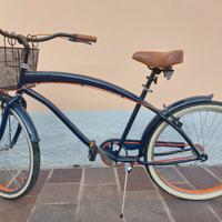 Bicicletta Cruiser Be Bikes originale. Blu/Arancio