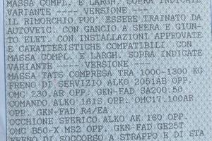 Carrello trasporto barche PIMA portata 1000 kg