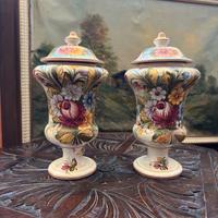 Coppia vasi  ceramica Castelli