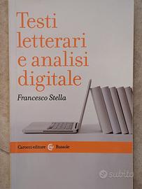 libro Testi letterari e analisi digitale F.Stella