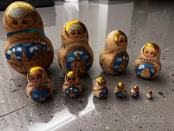 Matrioska artigianale 10 pezzi