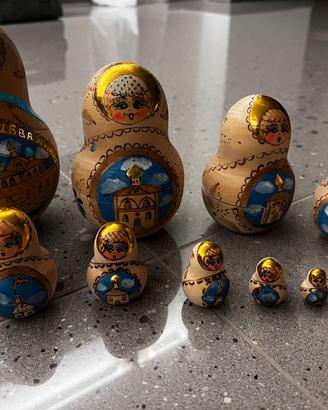 Matrioska artigianale 10 pezzi