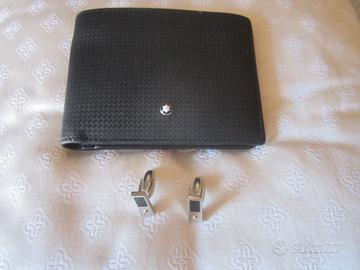 PORTAFOGLIO MONTBLANC-PELLE+GEMELLI SALVINI ORIGIN