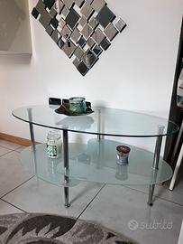 Tavolino soggiorno in vetro