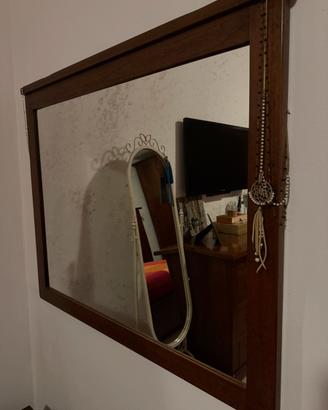 Cassapanca specchio pavimento e muro cassettiera