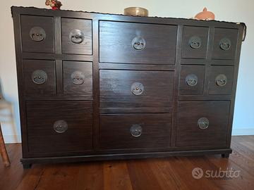 Arredo camera in artigianato asiatico