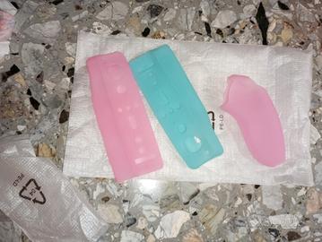 custodia silicone colorato controller joystic Wii 
