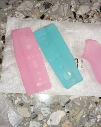 custodia silicone colorato controller joystic Wii 