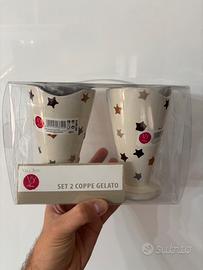 Set 2 coppe gelato Villa D’Este Tivoli