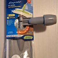 Kit scopa cattura polvere per pavimenti