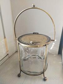 Biscottiera in vetro epoca