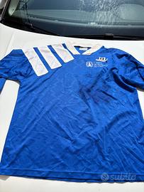 T-shirt calcio oldstile fashion Blu modello Adidas
