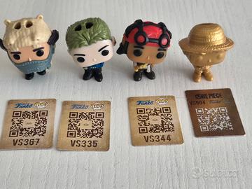 4 Funko Pop One Piece Kinder Joy 