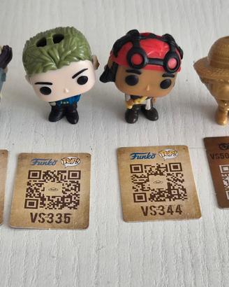 4 Funko Pop One Piece Kinder Joy 