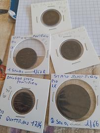 lotto 5 monete Stato Pontificio vedi descrizione 