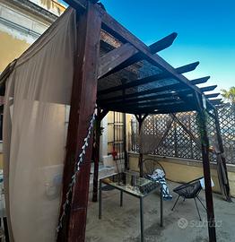 Gazebo in legno da esterni 5* 3 circa