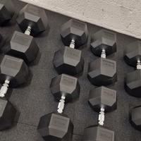 SET COMPLETO MANUBRI GOMMATI HEX  DA 2,5 A 25 KG