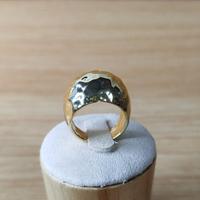 Anello regolabile donna oro in acciaio etnico