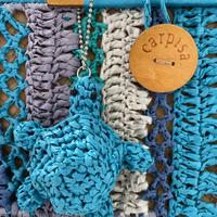 Borsa in paglia turchese Carpisa