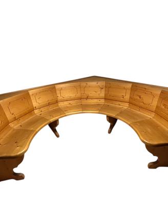 Panca in legno produzione artigianale Lacedelli